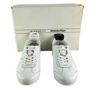 GIVENCHY Onitsuka Tiger White Leather Logo Men's Sneakers 6US Made in Japan